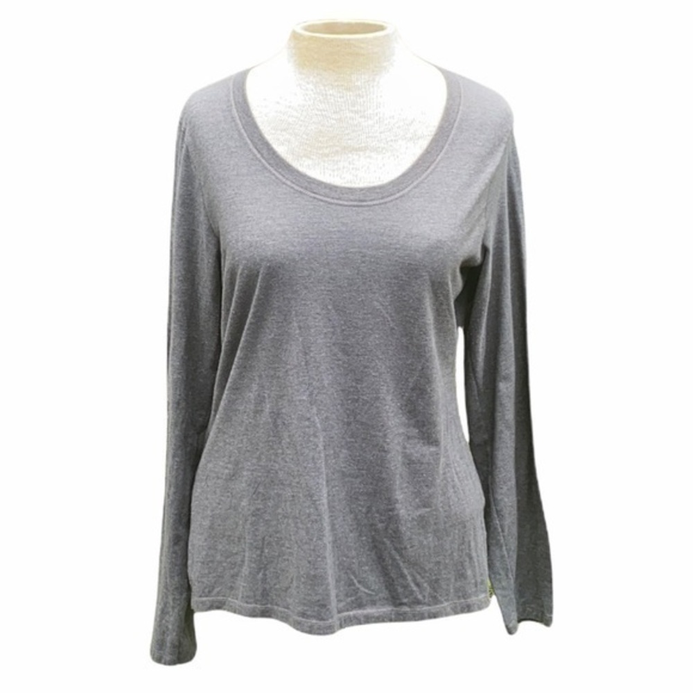 Hanes women’s long sleeve crew neck shirt gray